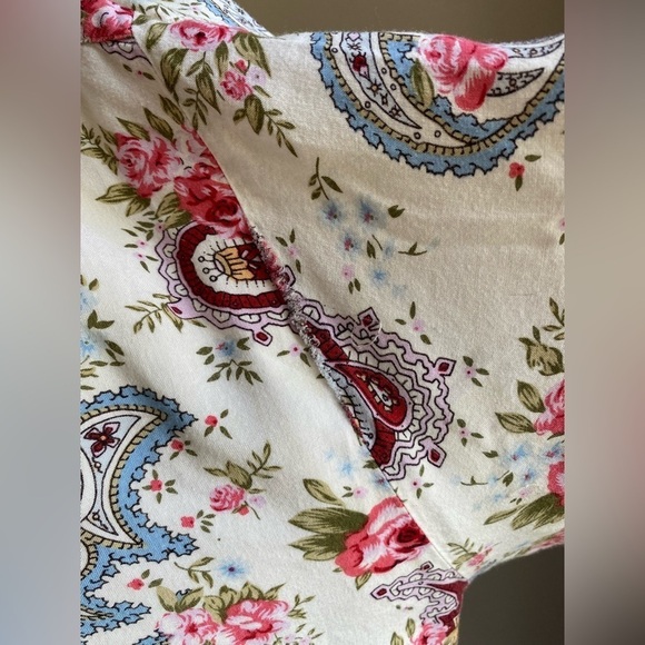 Victoria's Secret Vintage Gold Label Floral Paisley Print Robe Size Medium - Picture 10 of 11